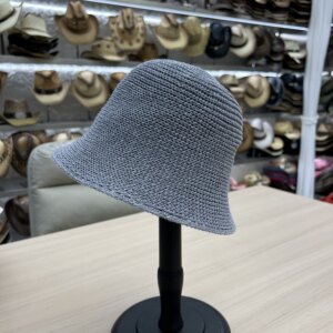 韩系秋季简约镂空帽檐显脸小渔夫帽女遮阳防晒小香风盆帽休闲帽子