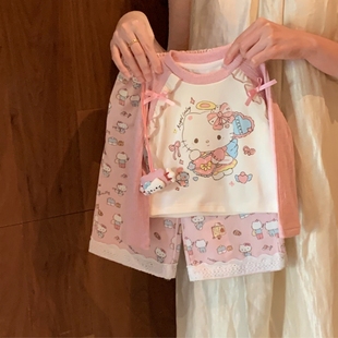 小童宝宝洋气阔腿裤 女童套装 甜美t恤秋季 2026新款 上衣两件套 长袖