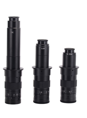 120X 180 300倍光学镜头单筒工业显微镜数码CCD相机镜头C CS