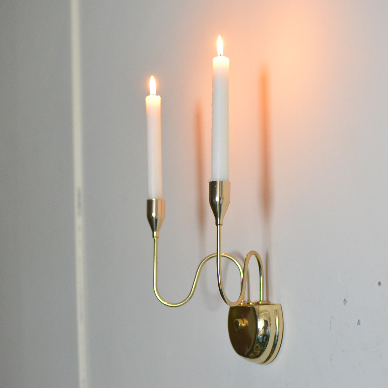 欧式壁挂烛台单头双头壁灯金属烛台香薰蜡烛墙壁装饰壁挂工艺壁炉