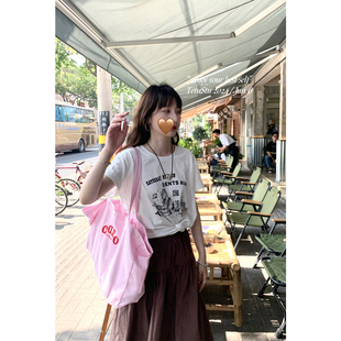 泡澡吧 Tetu 慵懒 2024SS 松弛感精梳棉宽松T恤 STUDIO