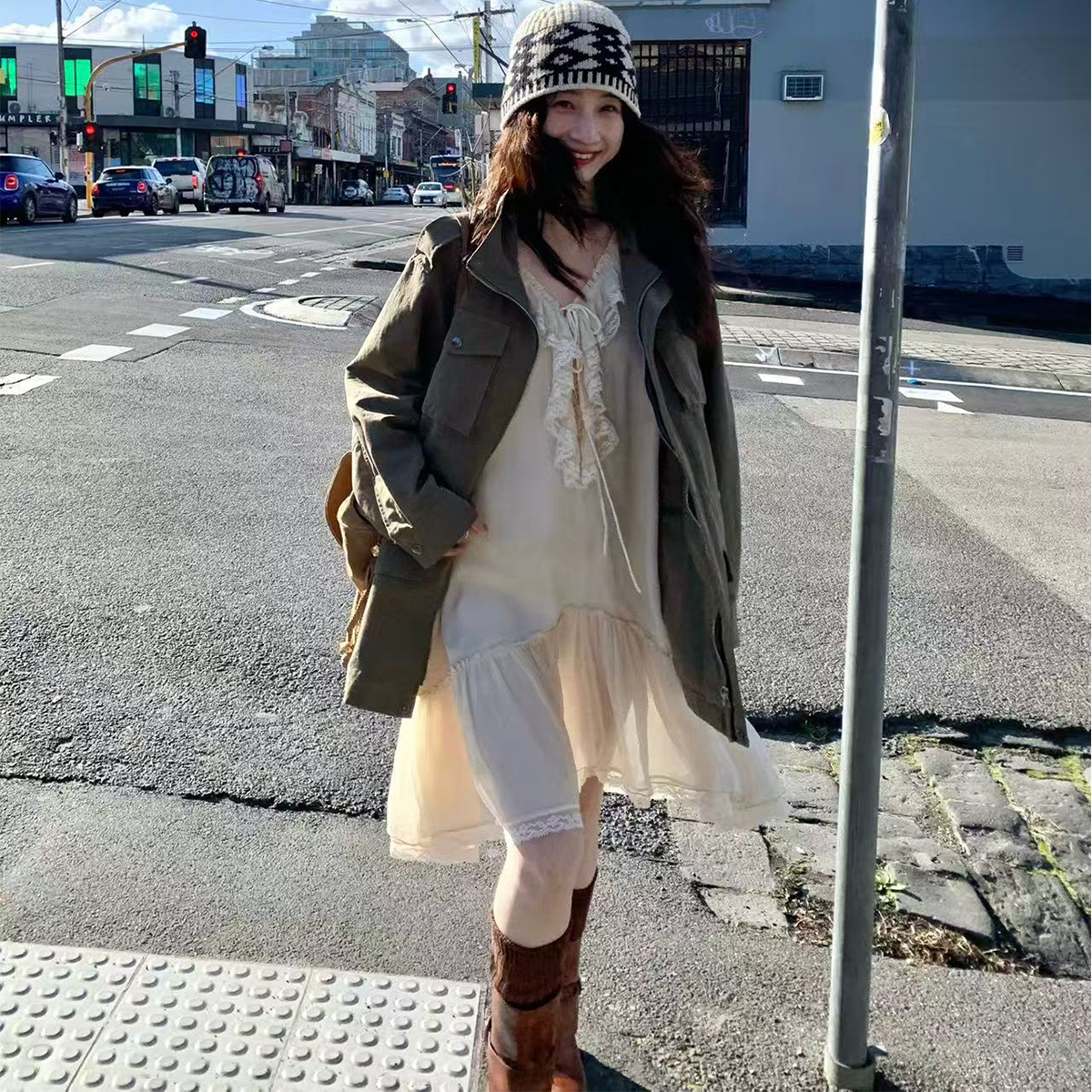 Tetu STUDIO 2025SS 两色棉质工装洗水微做旧中长款外套