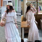 STUDIO 2025SS 可露丽女孩 Tetu 俏皮苎麻刺绣波点套装