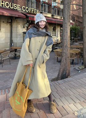 Tetu STUDIO 2025SS 两色可拆卸毛领廓型羊毛大衣外套