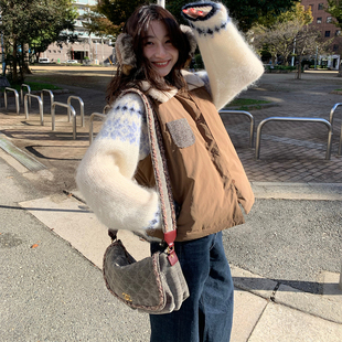 Tetu 2025SS两色棉服感撞色95白鸭绒羽绒背心马甲 STUDIO