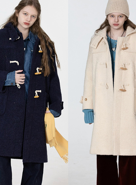 Tetu STUDIO 2024FW“伦敦女孩” 牛角扣羊驼毛卷卷外套