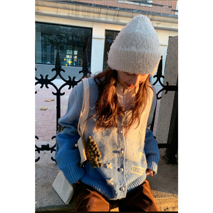 随性手工定染冰岛毛圣诞树毛衣外套 芬兰童话 Tetu STUDIO