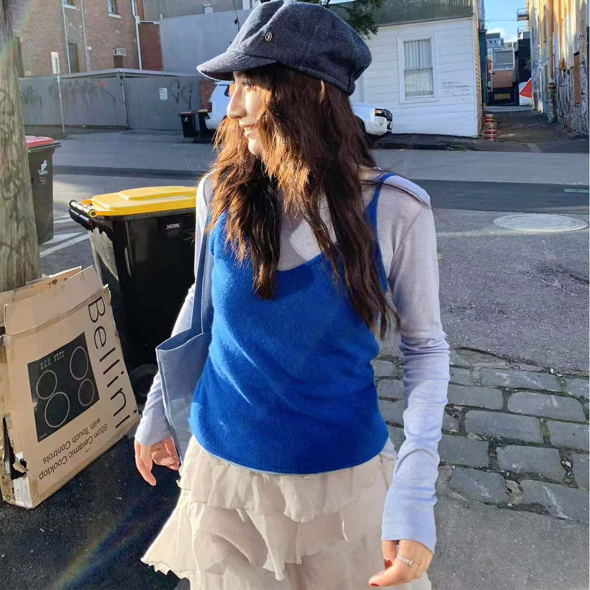 Tetu STUDIO 2025SS 三色全羊毛软糯叠穿吊带