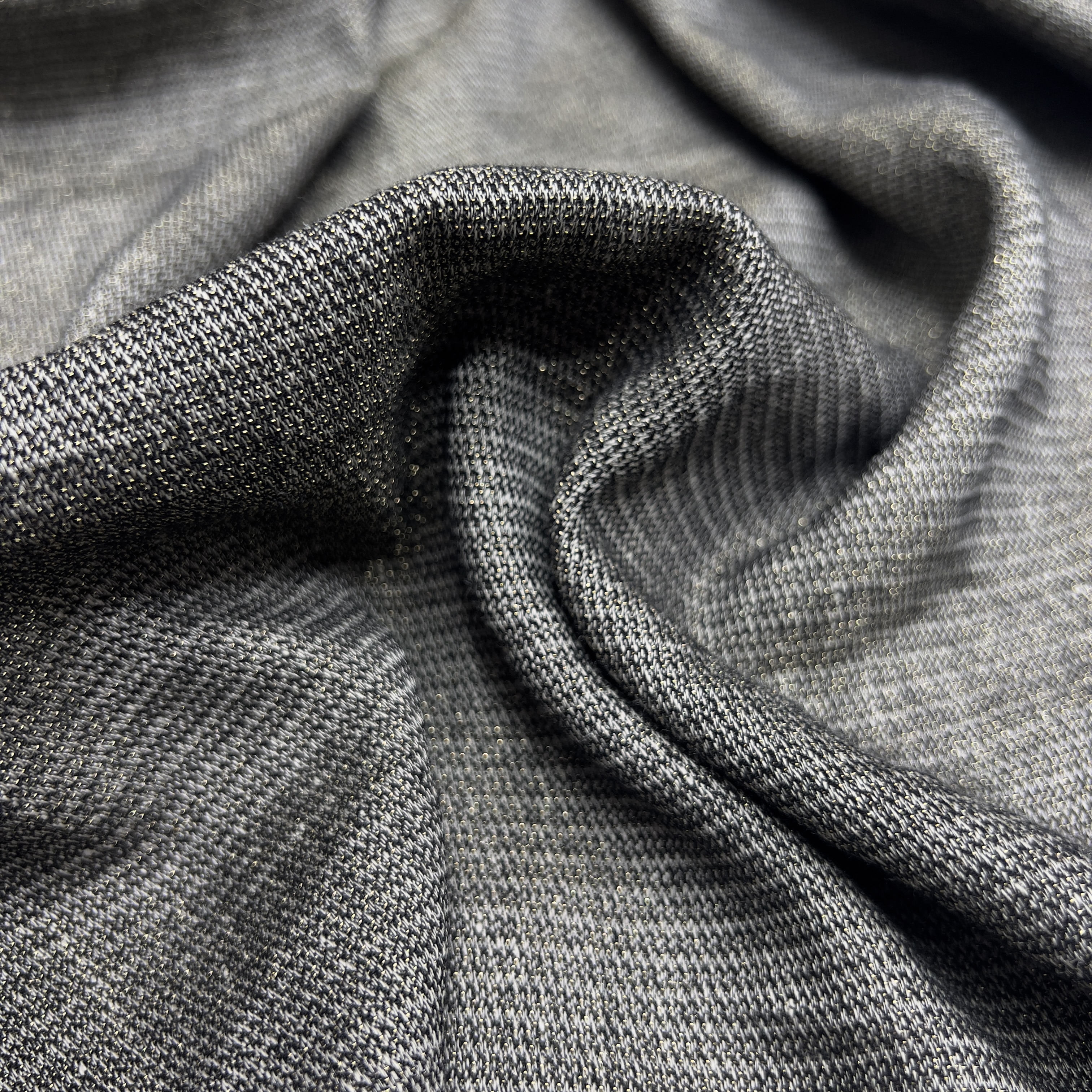 进口天丝亚麻金银丝面料薄细闪爽滑透气春夏连衣裙裤子服装布料