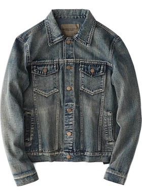 秋季新款潮流日系潮牌外套男复古做旧牛仔夹克外套男休闲韩版百搭