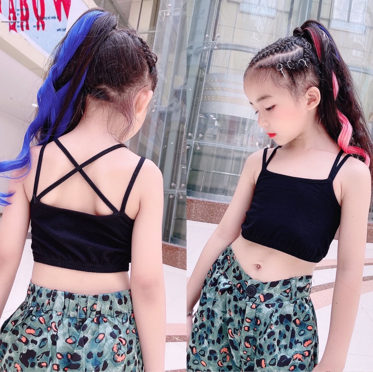 网红女童裹胸2025夏装洋气修身弹力背心交叉带时尚高腰露肚脐吊带,童装/婴儿装/亲子装,背心吊带,淘宝优惠券,粉丝福利购,淘宝优惠卷