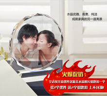水晶照片摆台定制相片生日结婚礼物毕业聚会集体退伍合影纪念活动