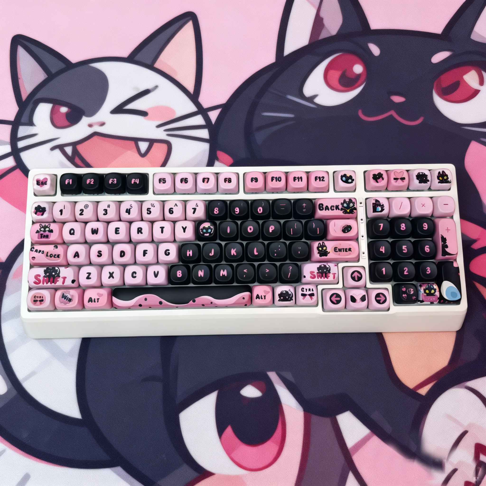 【顺丰】黑吉蛇YG98机械键盘RGB蓝牙三模麻将音商务游戏办公静音