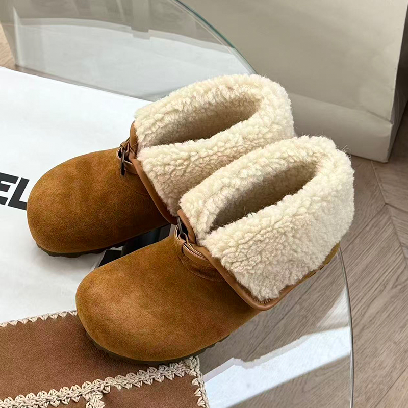 诗歌兰2025冬季新款厚底雪地靴