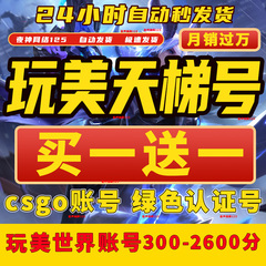 csgo完美世界账号对战平台低分炸鱼小号普通天梯号绿色认证老兵2