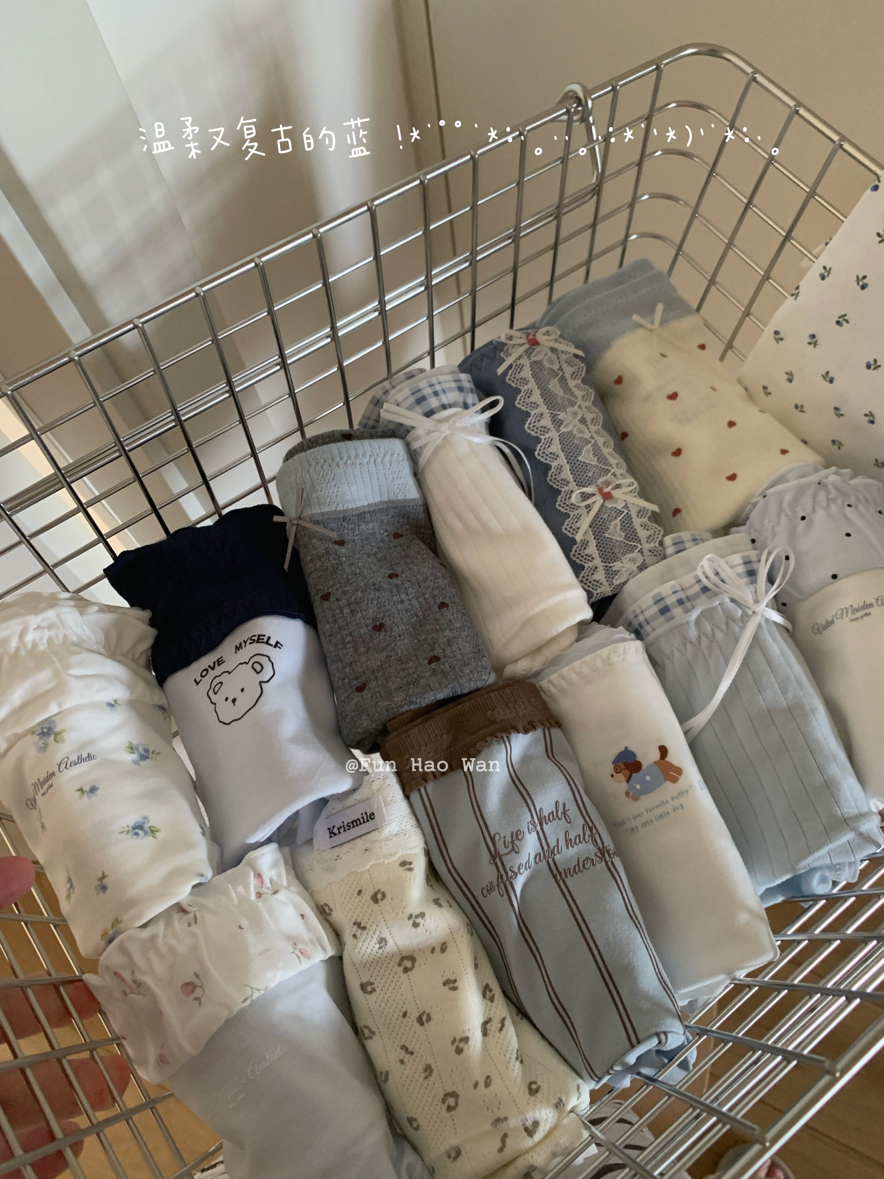 盐系又复古的蓝～加长裆部  抑菌棉质中腰内裤女 舒适包臀棉裆,女士内衣/男士内衣/家居服,女三角裤,淘宝优惠券,粉丝福利购,淘宝优惠卷