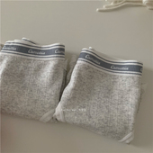 加长裆部 雾灰和灰蓝色ya 好喜欢 高含棉包臀女士内裤 抗菌三角