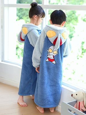 儿童奥特曼珊瑚绒睡衣加绒加厚款
