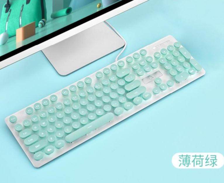 网红可充电无线键盘方便笔记本可爱小型usb接口复古创意卡通欧美|ruв категории компьютерное оборудование/дисплей/Компьютерная периферия, клавиатура - от Buy2taobao.com для оказания профессиональной услуги покупки агента Taobao