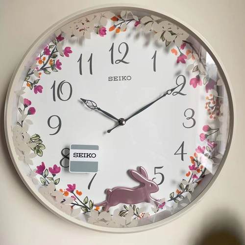 SEIKO精工儿童房卧室书房挂钟