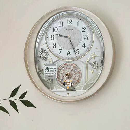 SEIKO欧式玻璃客厅卧室光控报时