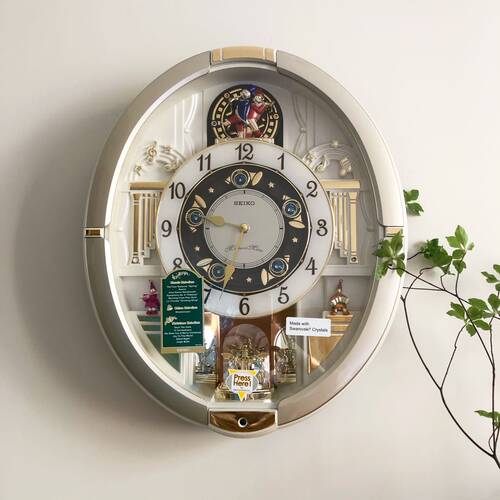 日本精工音乐水晶挂钟北欧客厅