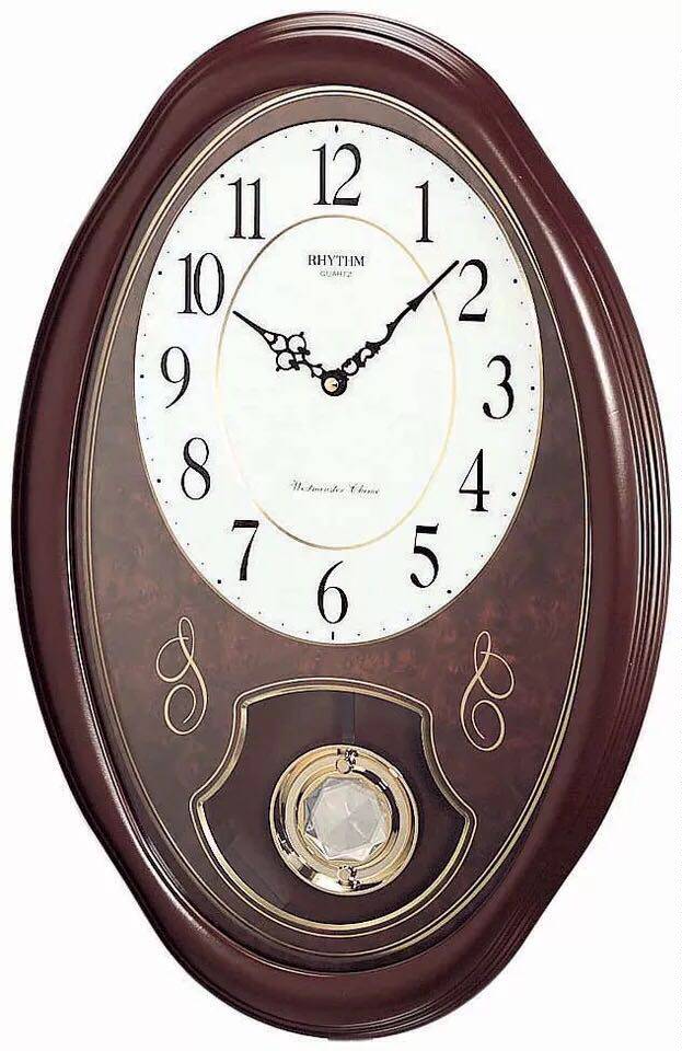Genuine Japanese RHYTHM Lai Sheng Wall clock luxury a living room villa Timekeeping Pendulum Timekeeping Art atmosphere CMJ320in the Home Daily , Bell , Timer/Timer  category - from Buy2taobao.com to provide professional Taobao agent buy service