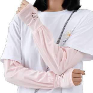 冰丝防晒袖套女夏季宽松袖子大码冰袖防紫外线开车护手臂手袖套袖