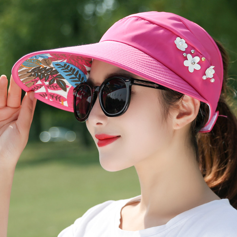 空顶遮阳帽子女夏天户外出游百搭防紫外线大沿遮脸韩版防晒太阳帽|ruв категории Аксессуары, шляпа - от Buy2taobao.com для оказания профессиональной услуги покупки агента Taobao
