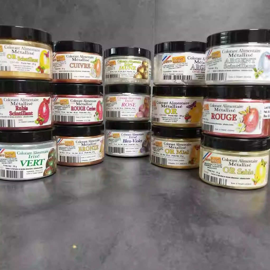 荧光粉 法国DR色粉翻糖 珠光色粉 珍珠色粉 1g装15色