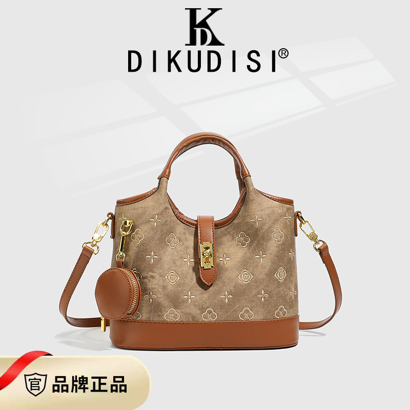 超火小众不撞款包包女2026新款百搭手提托特包时尚刺绣单肩斜挎包,箱包皮具/热销女包/男包,托特包,淘宝优惠券,粉丝福利购,淘宝优惠卷