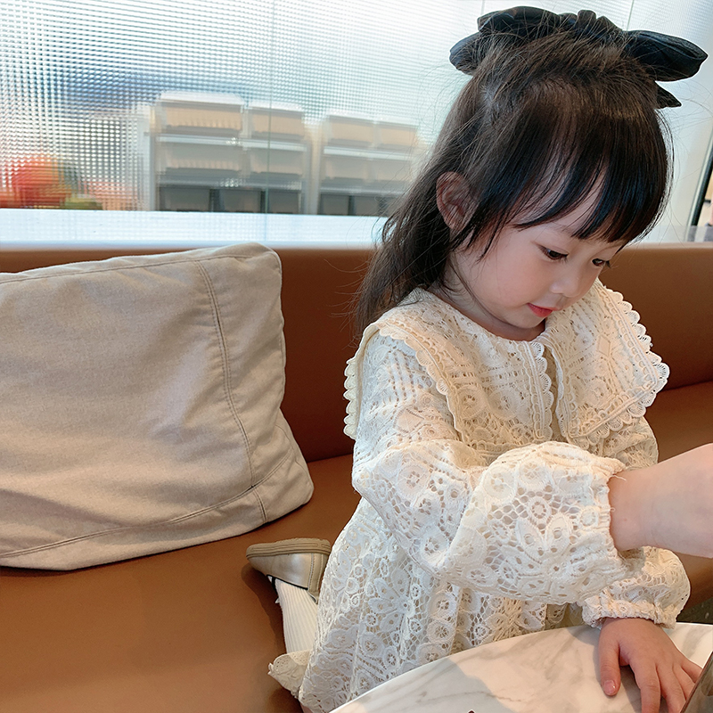 儿童裙子宝宝2020新款洋气秋装小童公主裙小女孩蕾丝裙女童连衣裙
