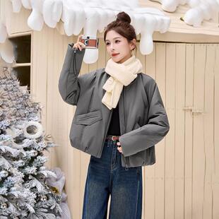 高端休闲ZYI99856派冬克羽绒服女年新款时尚气无领质白鸭季绒保暖