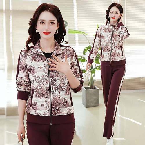 时尚休闲套装女春洋气减龄简大气约高级感卫87712676衣装两件套