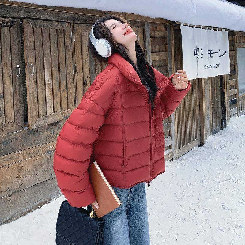 款新b125-A95色暖保排骨羽绒红服外套