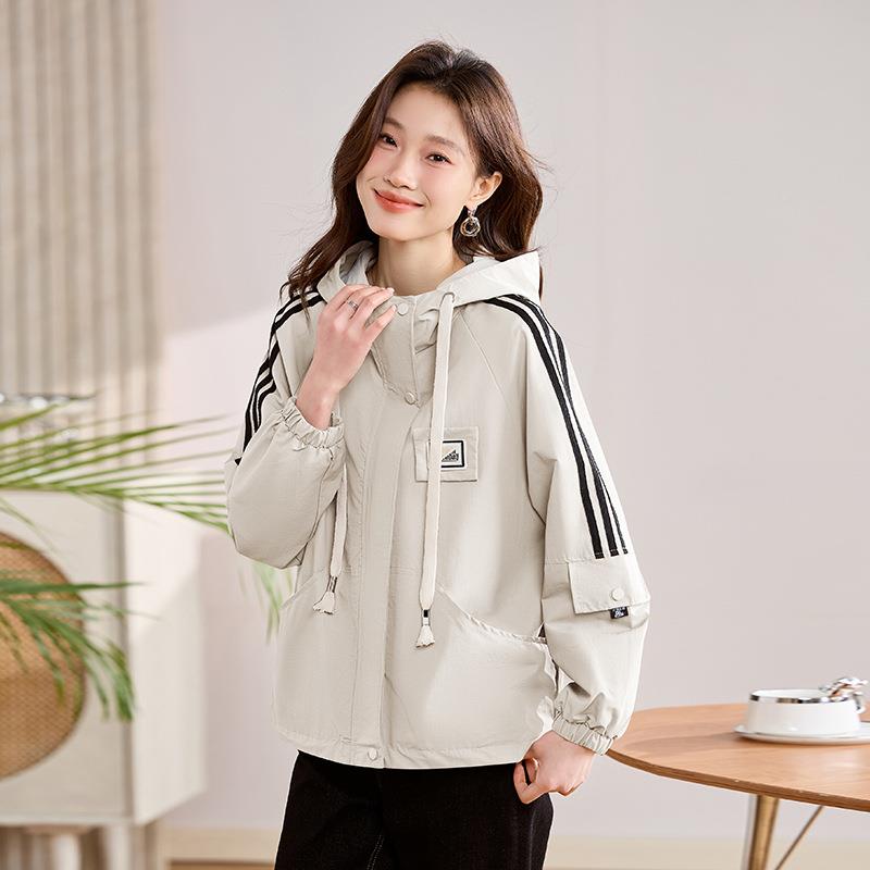 外套小个子新ZYI858T款宽女松休闲夹克上衣春短秋百搭连帽风款减