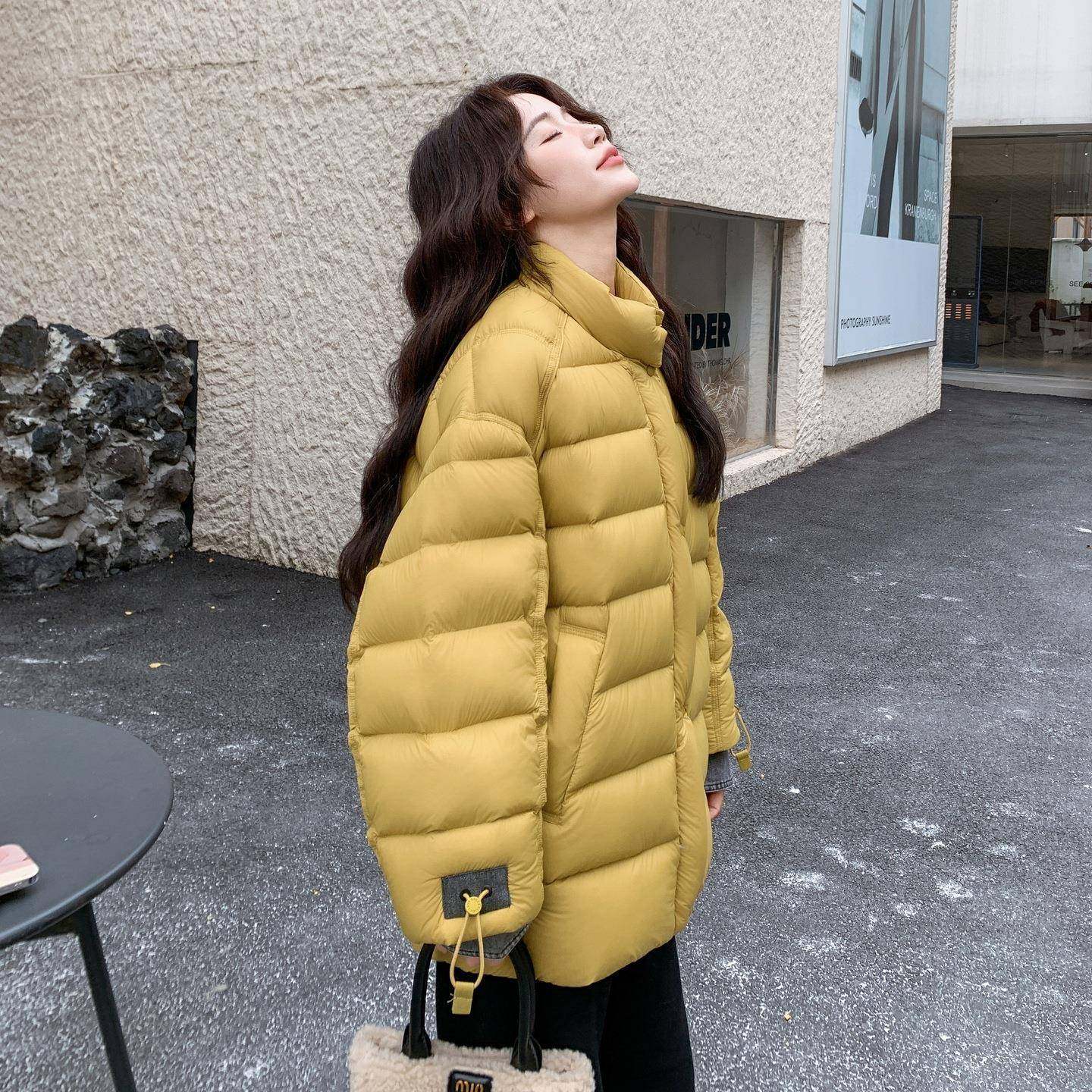 色排骨c21-D67羽绒服女冬新款气洋别致巨好黄看的休外闲减龄白鸭