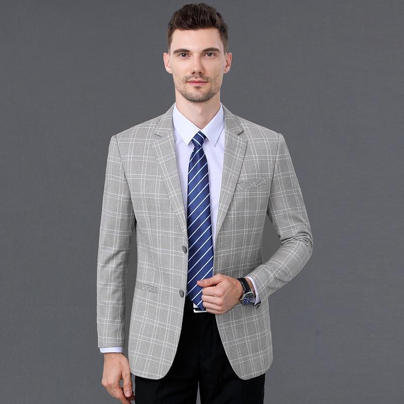 秋季中青男2048-SP羊毛年西装韩版小西服爸商务士正装爸外套单西