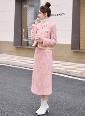 富豪千装金气质ZYA86805时尚套女长冬新款小香秋风羽绒服外套裙两