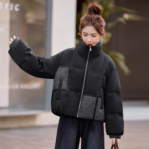 冬服装款高感级百新YU9012-1搭白鸭绒羽绒韩系简约小个子外套