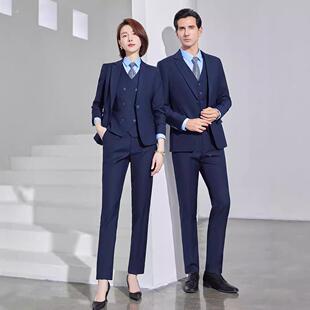 商务西装 公务修身 外套大618学生员上西班面职试 男女同款 业服套装