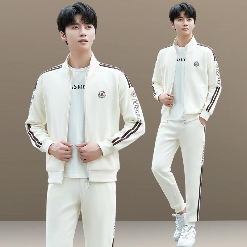 套装新款松春72027秋时潮牌男休闲卫宽衣跑步三件尚套