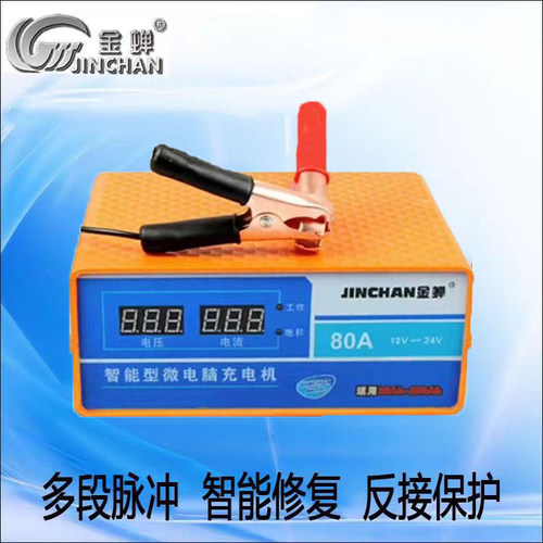 金蝉汽车充电机12v24v通用脉冲