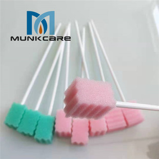 一次性口腔内壁清洁绵棒半瘫病老人刷牙棒产妇术后月子护理海绵棒
