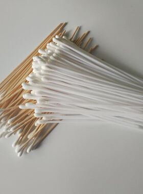 一次性使用折断棉签耳鼻喉科超细棉签伤口涂抹棉花棒基因采样拭子