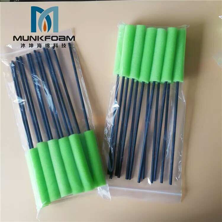 一次性海绵清洁刷 汽车空调清洗刷 长笛子清洗工具棒实验室海绵刷