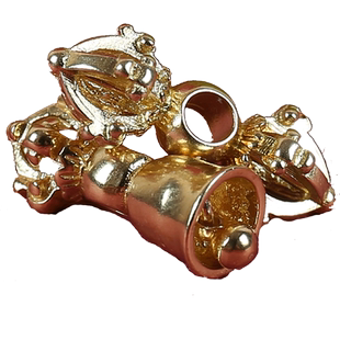 沃莹925纯银小金刚铃杵背云法器星月菩提手持佛珠手串配饰降魔杵