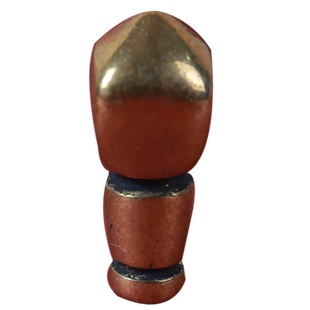 黄铜光面一体佛头三通星月菩提佛珠文玩108手串百香籽配饰挂坠