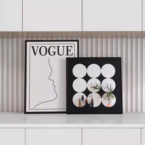 ins现代客厅卧室墙挂画装饰画抽象线条桌面玄关电视斗柜摆件壁画