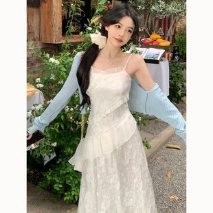又a又飒套装2024新款女装夏款高级感chic甜辣裙子两件套可盐可甜